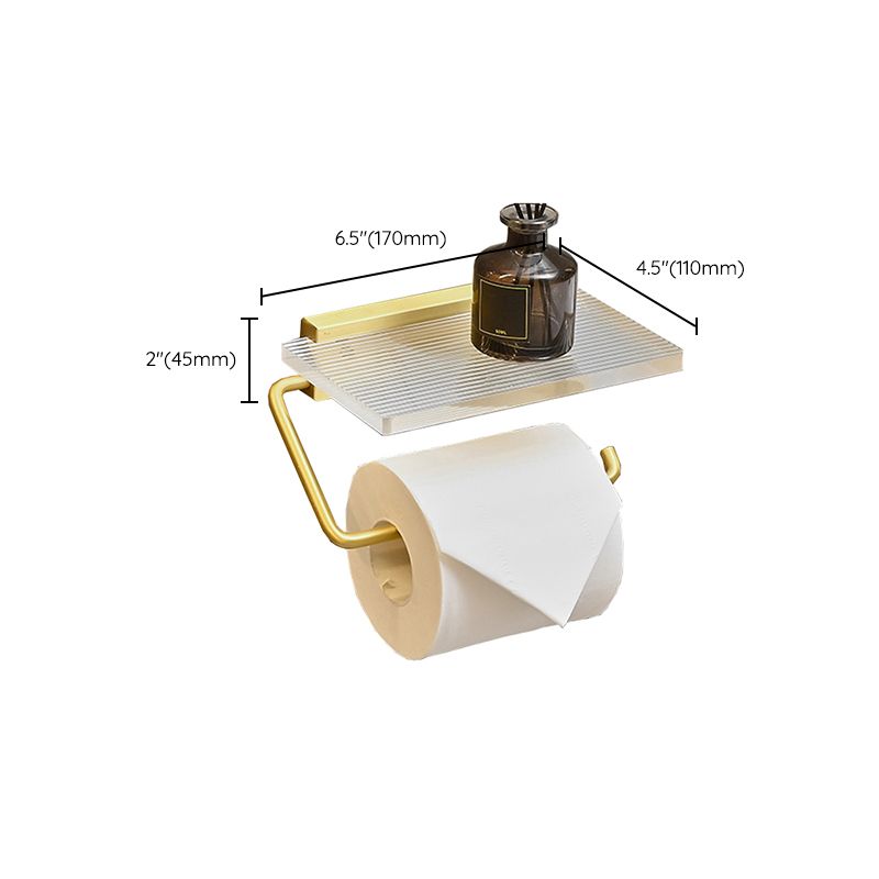 BowLift | Metal and acrylic bathroom accessories as a single piece or in a set in gold