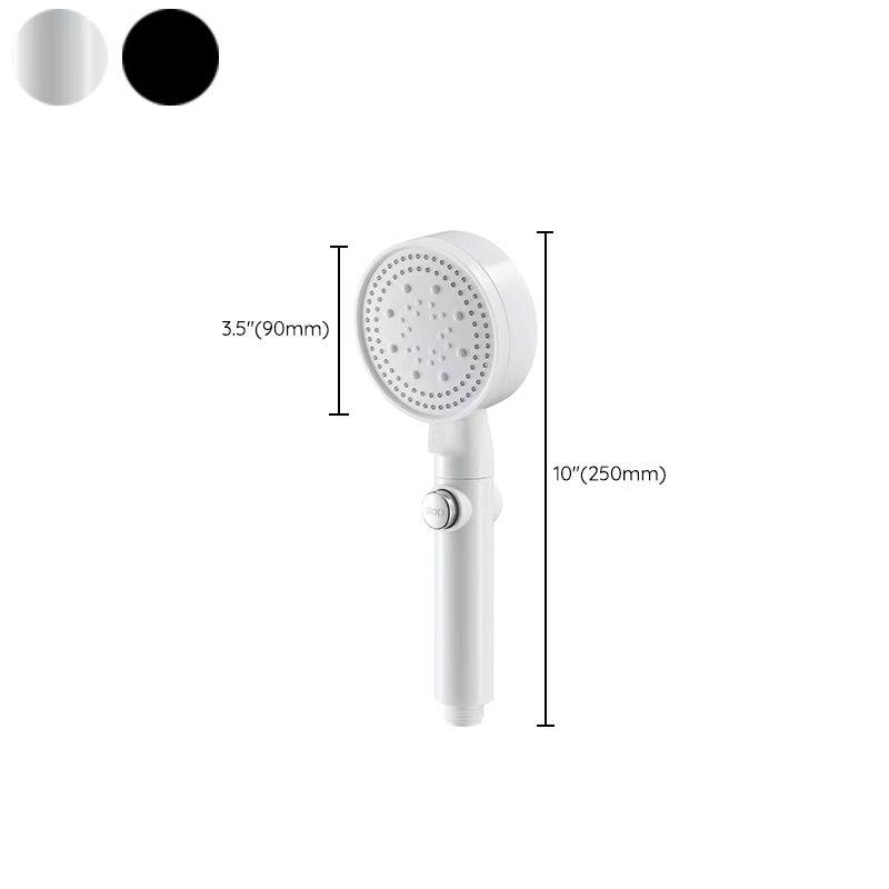 BowLift | 5 Sprays Shower Head Round Wall Mounted Plastic Wall Connector Holder Handheld Shower Head