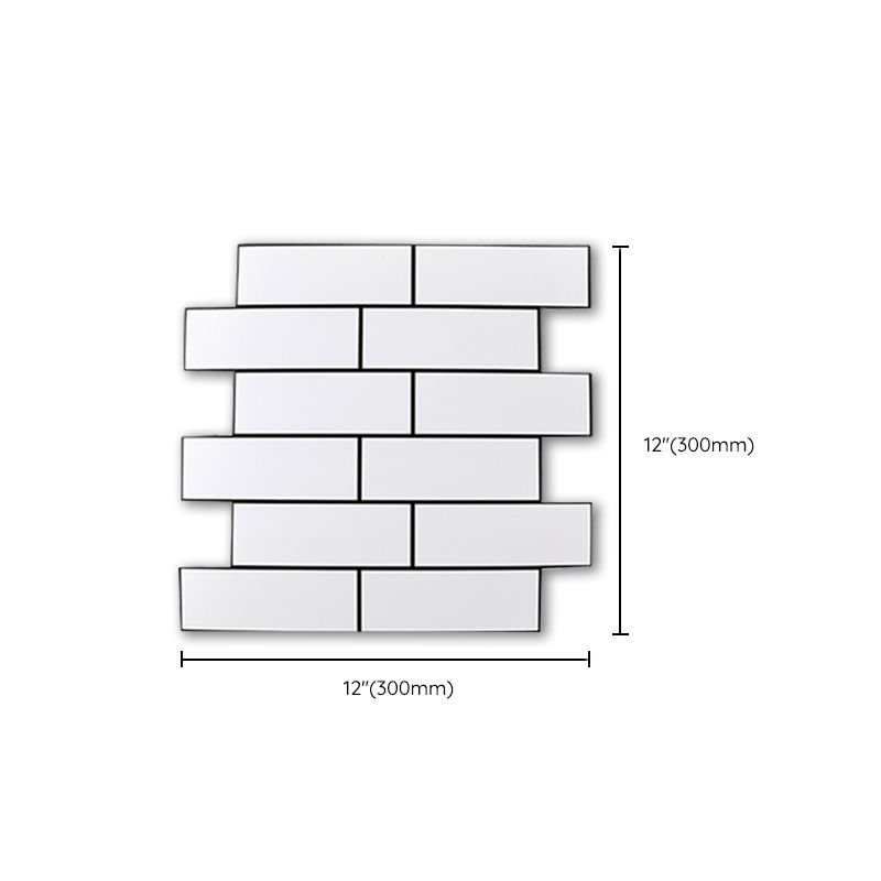 BowLift | Plastic Peel & Stick Subway Tiles Contemporary Waterproof Peel & Stick Subway Tiles
