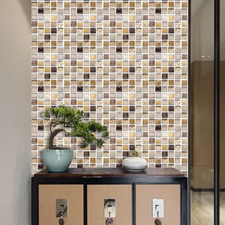 BowLift | Plastic Peel & Stick Mosaic Tiles Mosaic Wallpaper with Square Shape