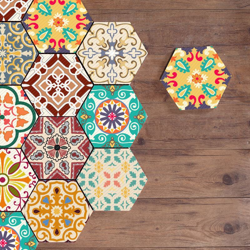 BowLift | Plastic Mosaic Tile Wallpaper Hexagonal for Stick and Remove Back Wall Tile