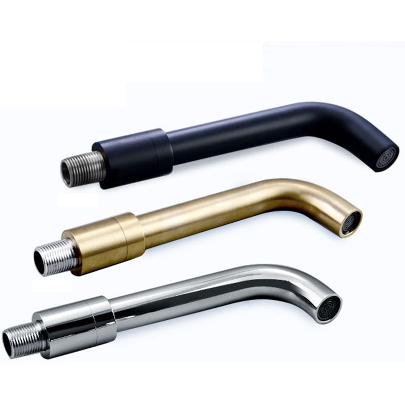 BowLift | Industrial bathroom faucet brass lever handles 2-hole faucets wall-mounted faucet