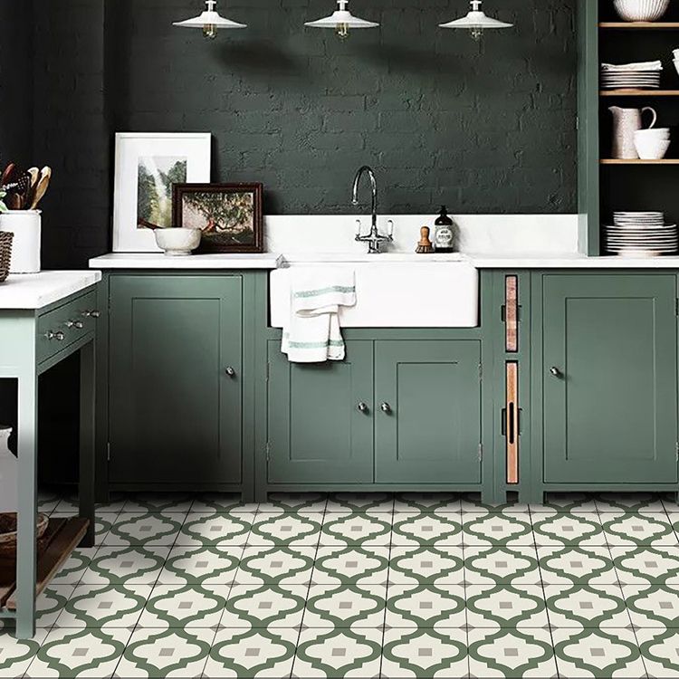 BowLift | Field tile wallpaper square PVC removable and adhesive back tile