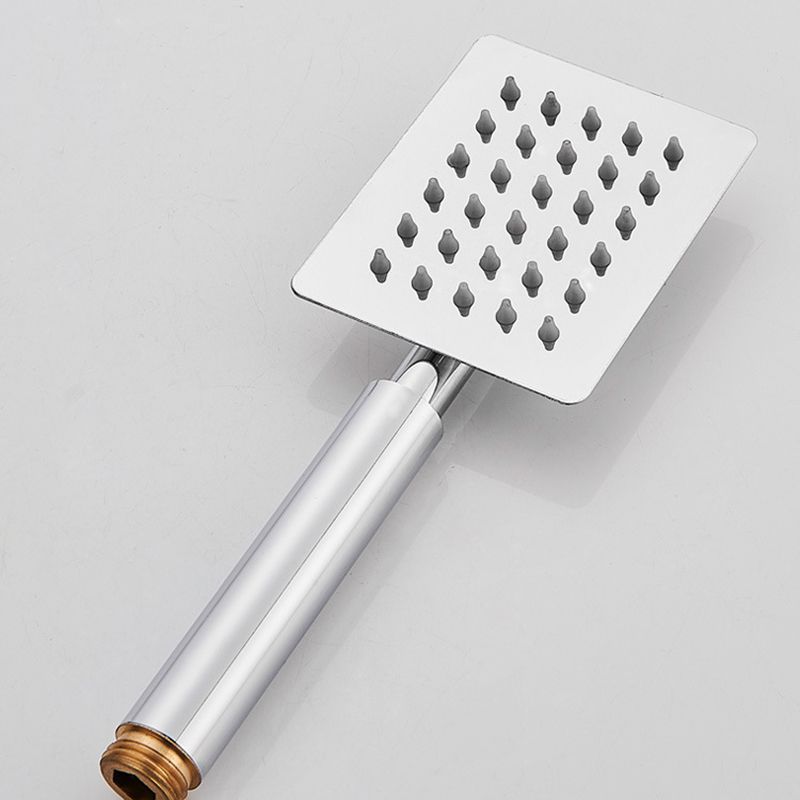 BowLift | Silver Square Double Shower Head Modern Water Filtration Wall-Mounted Shower Head