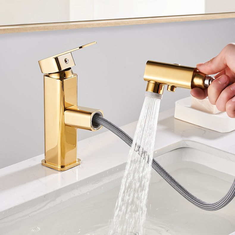 BowLift | Luxury Extendable Basin Faucet Cubic Low Arc Vanity Faucet