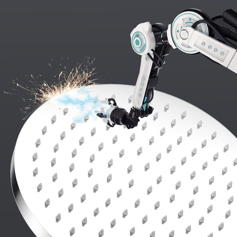 BowLift | Metal Shower Combo Contemporary Fixed Shower Head with Round and Rectangular Shape