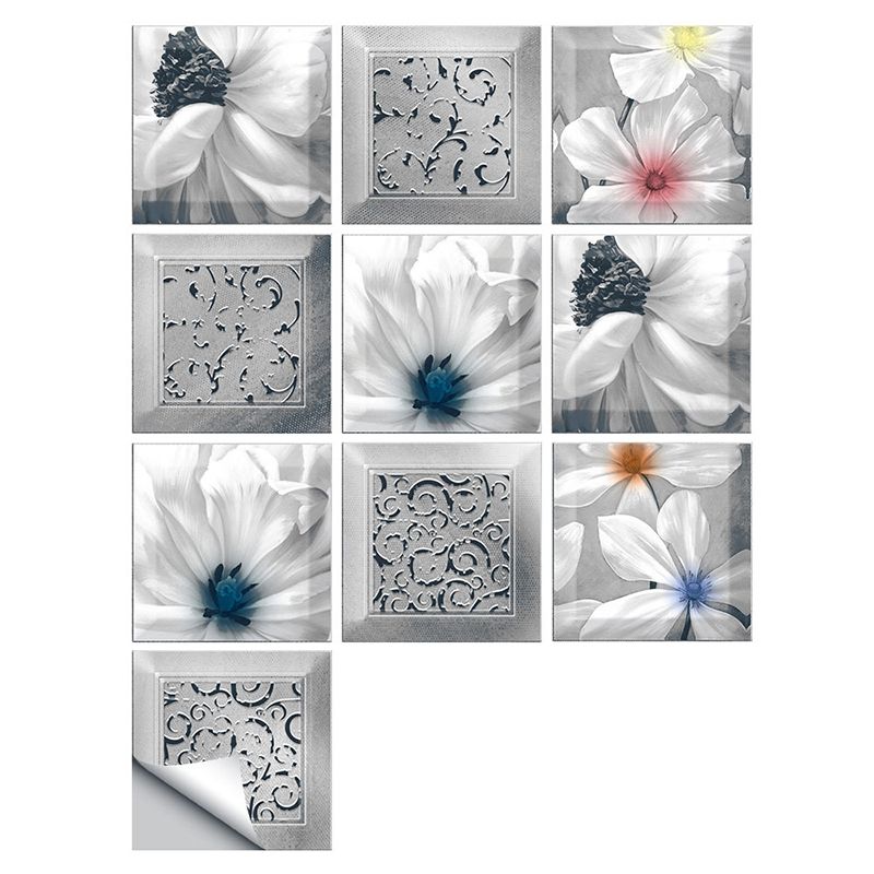 BowLift | Plastic Peel and Stick Backsplash Tile Square Wallpaper with waterproof