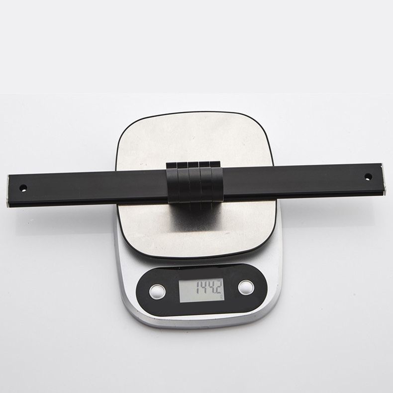 BowLift | 6-piece modern bathroom hardware set in matte black with bathroom shelf/towel holder & bathrobe hooks