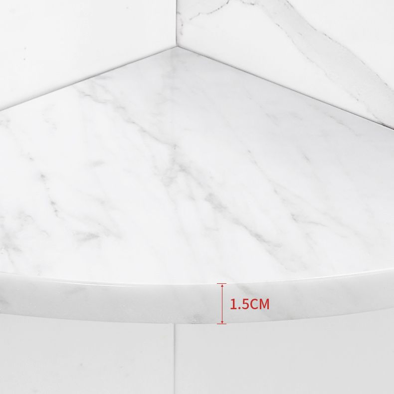 BowLift | 2-piece Bathroom Hardware Set Metal and Marble Bathroom Shelf Set