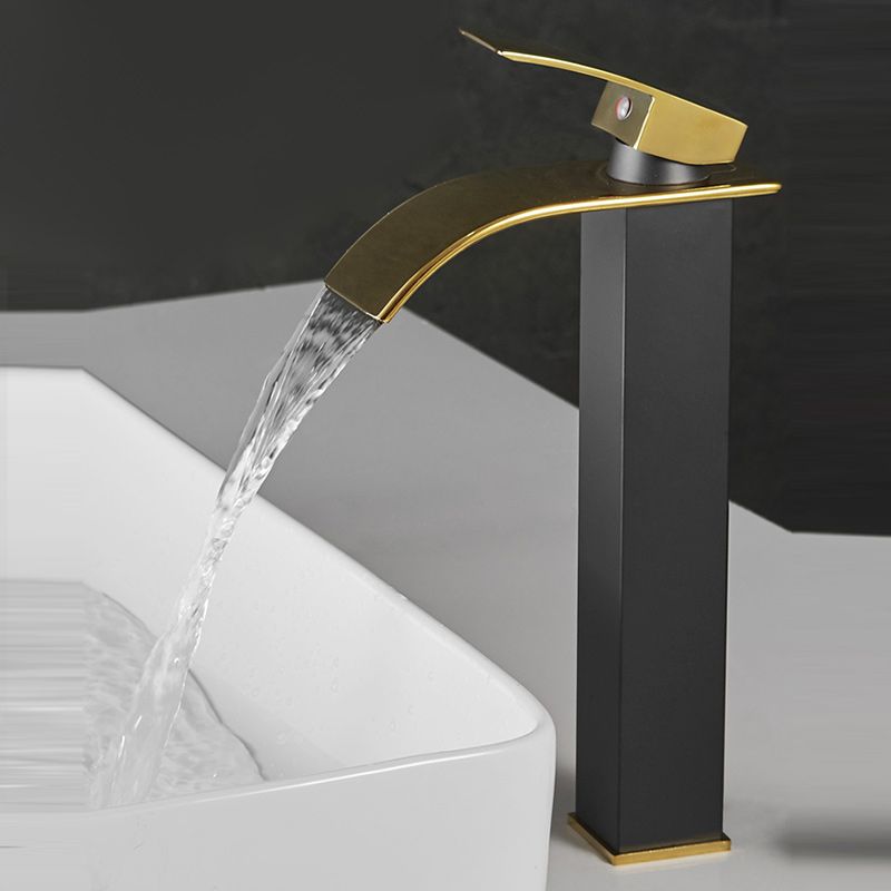 BowLift | Waterfall spout basin tap lever handle square basin tap