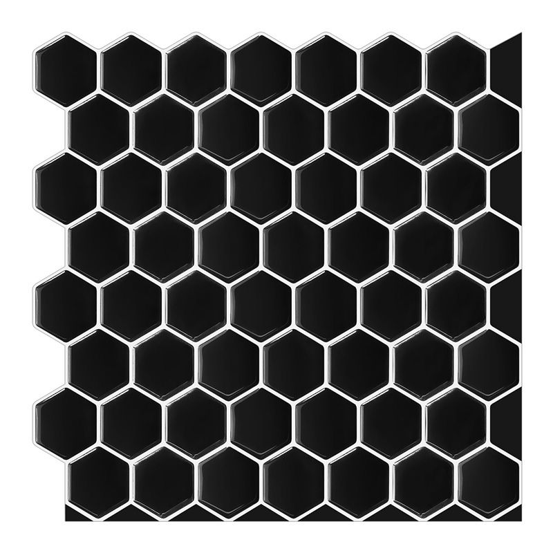 BowLift | Hexagonal Peel & Stick Tile Stain-Resistant Plastic Peel & Stick Tile for Shower
