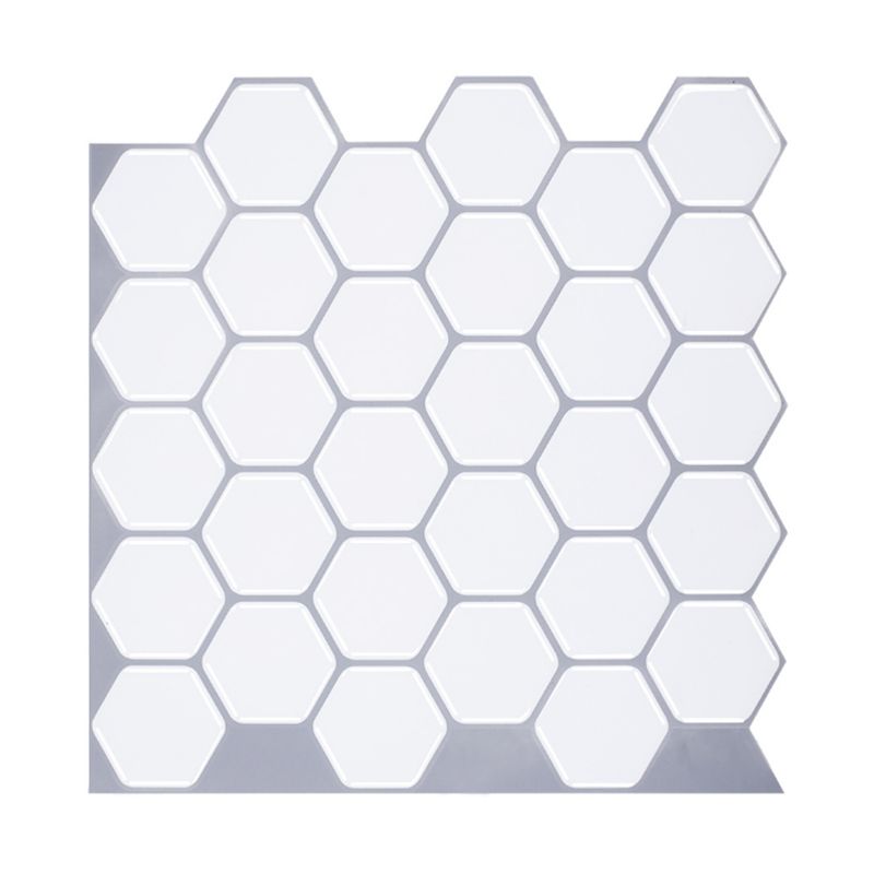 BowLift | Hexagon Wall Tile Fat-Resistant Steel and Kitchen Paper Wallpaper