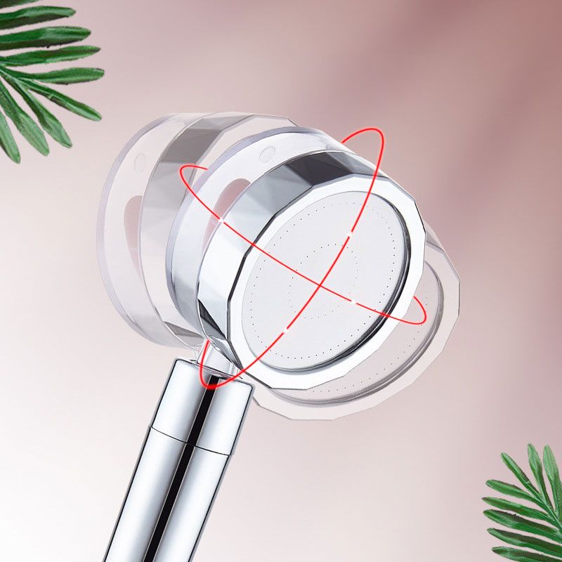 BowLift | Contemporary Shower Head Combination Hand Shower Plastic Wall Mount Silver Shower Head