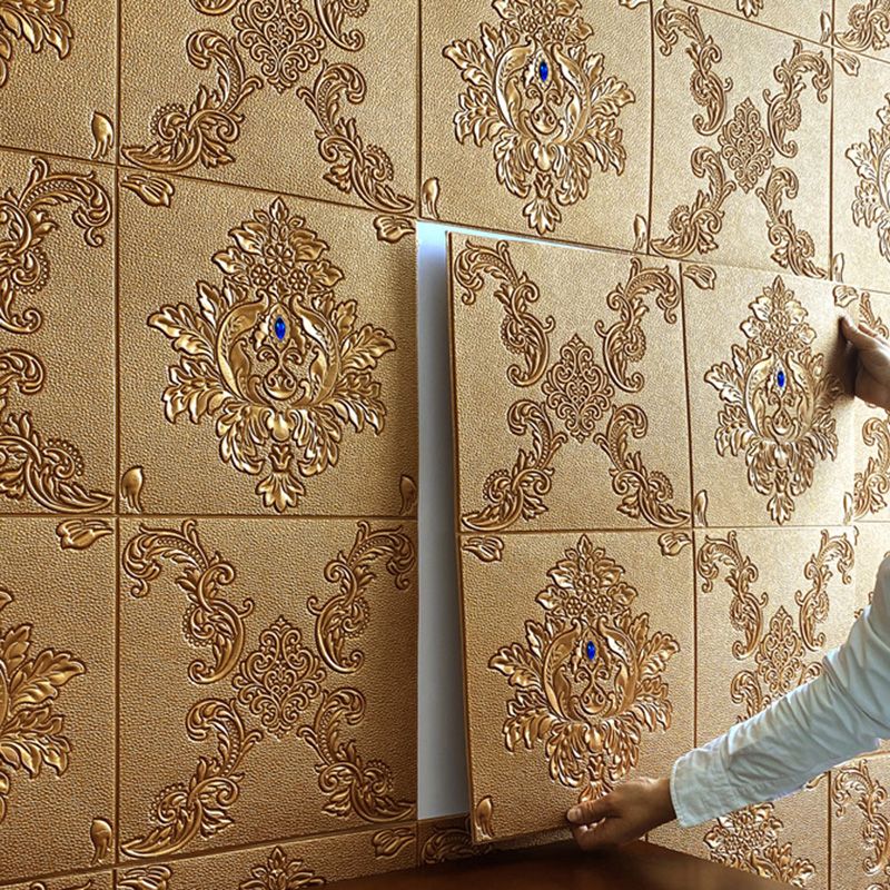 BowLift | Glam Style Foam Wall Panel Living Room 3D Embossed Waterproof Wall Panel