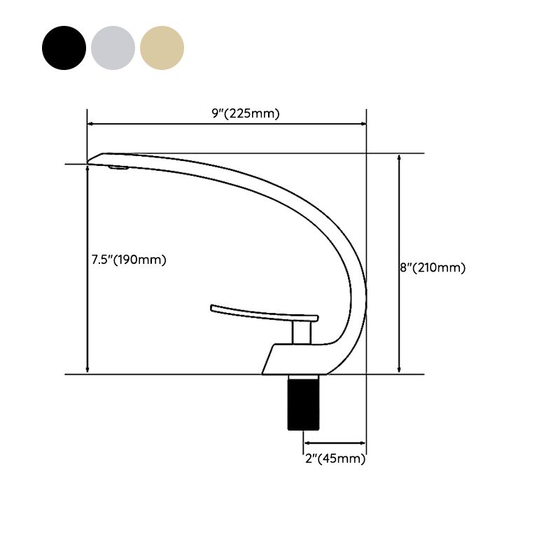 BowLift | Waterfall Spout Widespread Faucet Modern Lever Handles Faucet