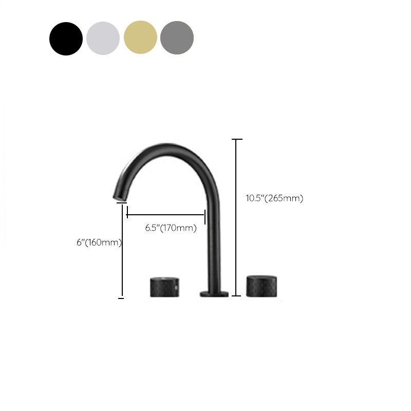 BowLift | Double Handle Tub Spout Deck Mounted High Arc Brass Modern Roman Tub Spout