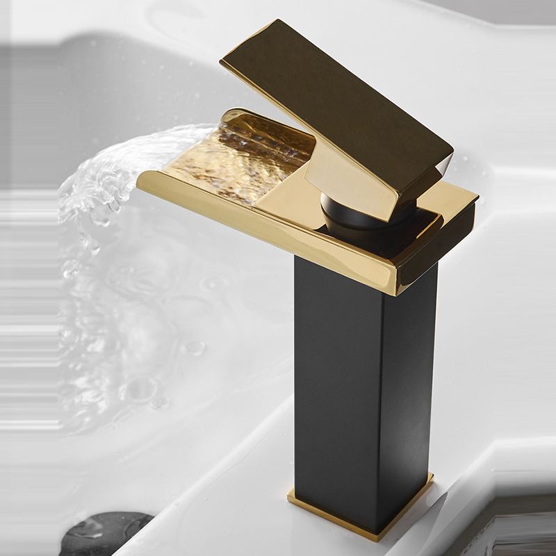 BowLift | Waterfall spout basin tap lever handle square basin tap