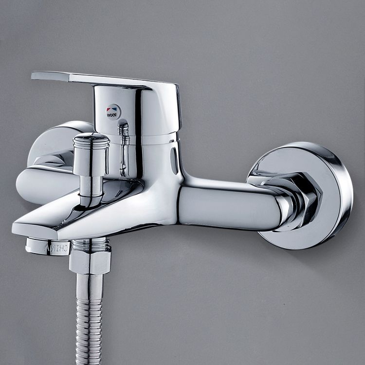BowLift | Contemporary Wall-Mounted Bathroom Faucet Lever Handles 2-Hole Faucet Brass Faucet