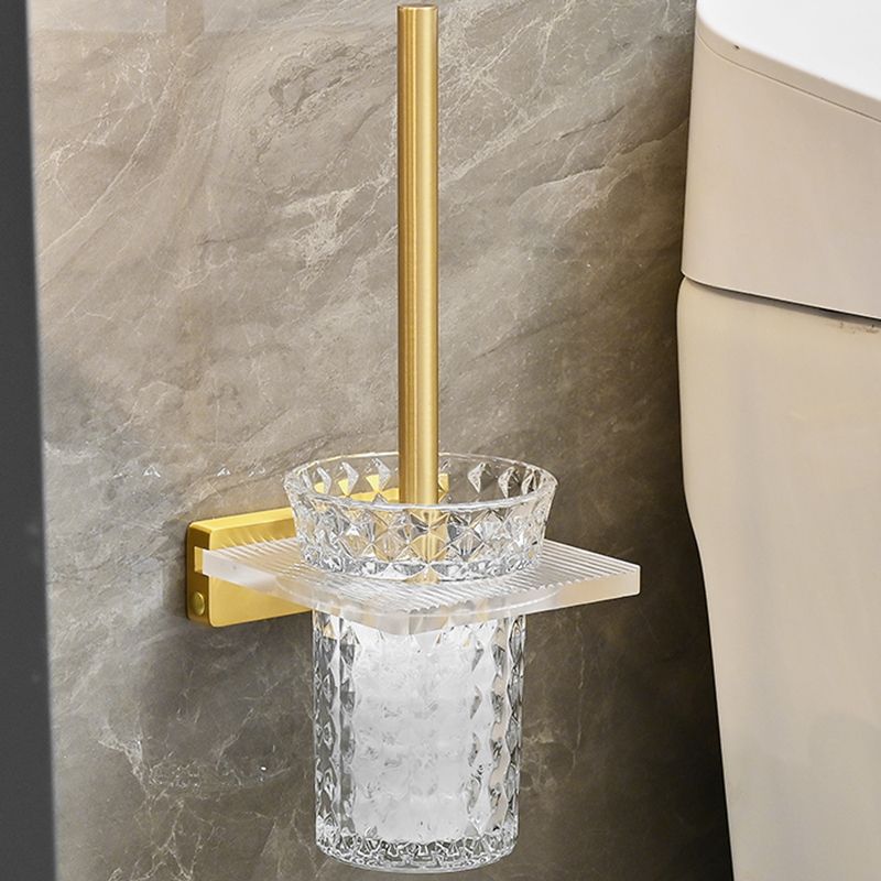 BowLift | Metal and acrylic bathroom accessories as a single piece or in a set in gold