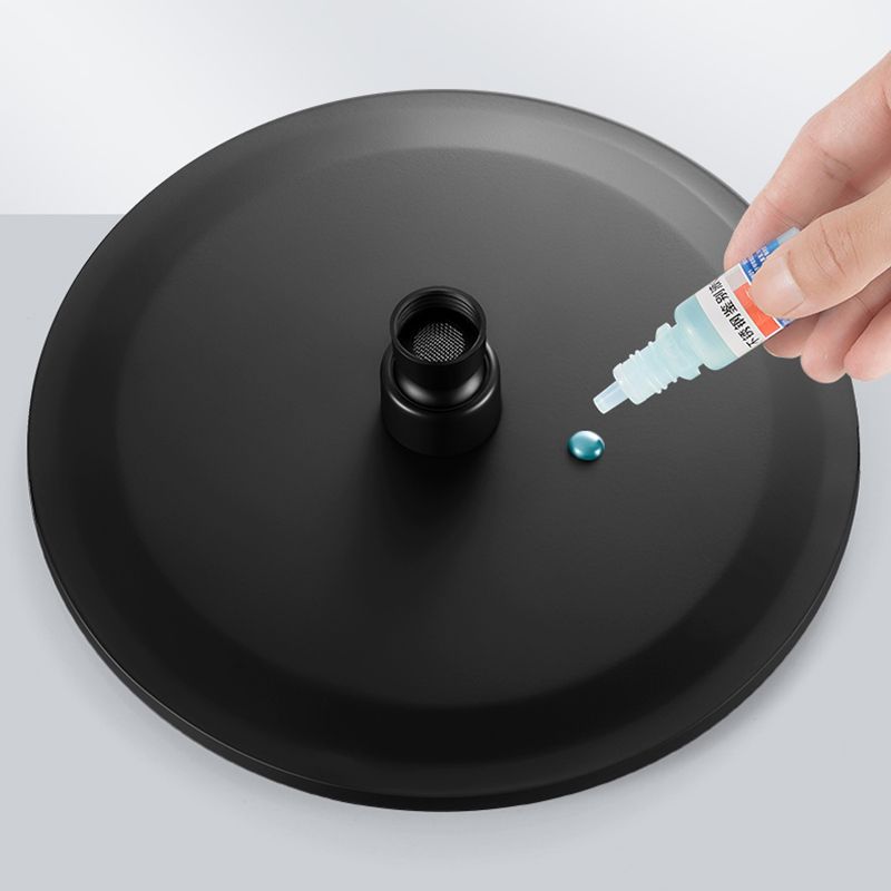 BowLift | Black round fixed shower head Modern design wall-mounted shower head