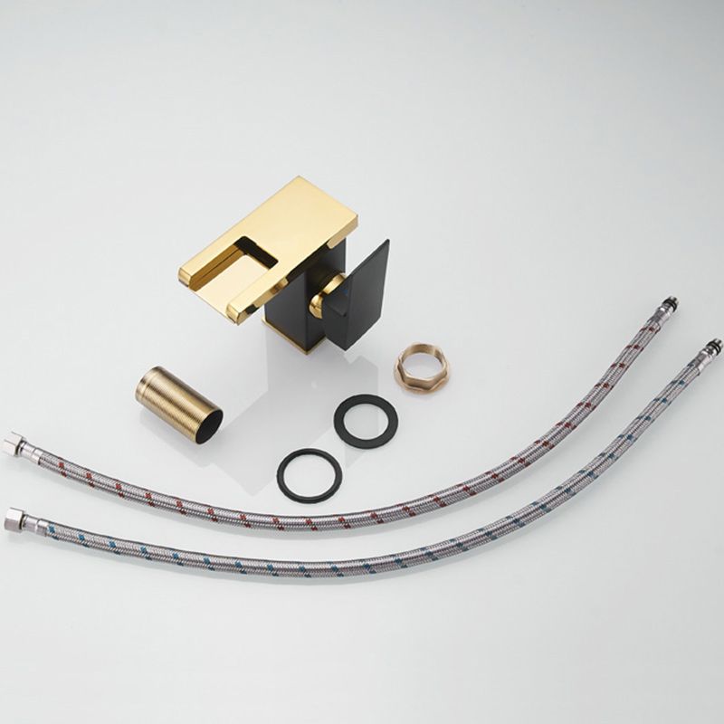 BowLift | Waterfall spout basin tap lever handle square basin tap