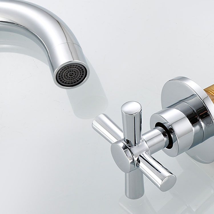 BowLift | Contemporary Bathroom Faucet Deck Mount Copper Low Arc Swivel Roman Bathtub Faucet Set