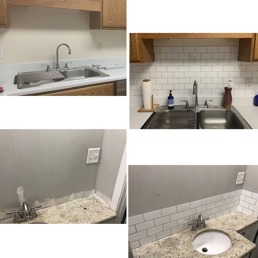 BowLift | Plastic Peel & Stick Subway Tile Square Peel and Stick Back Wall Tile