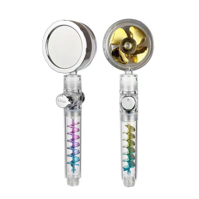 BowLift | Modern Round Handheld Showerhead Rain Spray Head made of Plastic