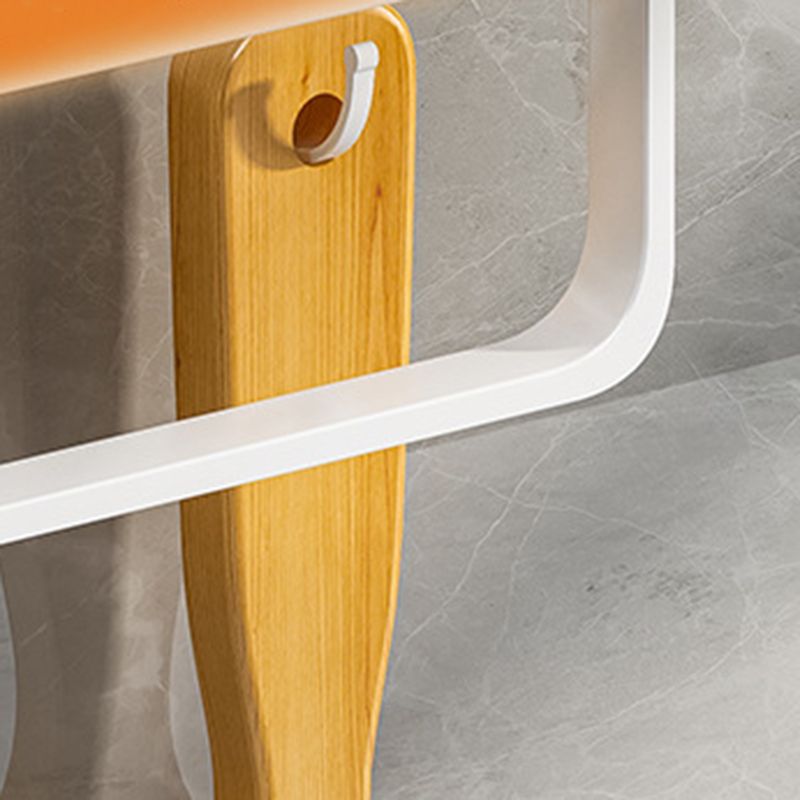 BowLift | Contemporary Bathroom Accessory Set Metal Bath Shelf in White