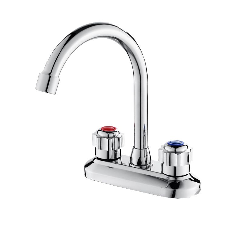 BowLift | Knob Handle Brass Faucet High Arc Swivel Sink Faucet for Bathroom