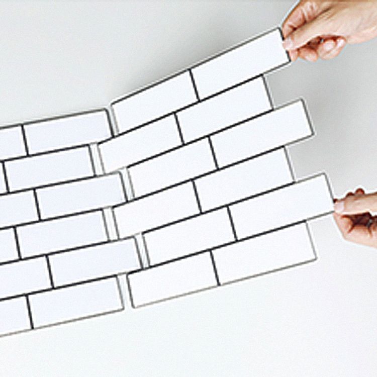BowLift | Plastic Peel & Stick Subway Tiles Contemporary Waterproof Peel & Stick Subway Tiles