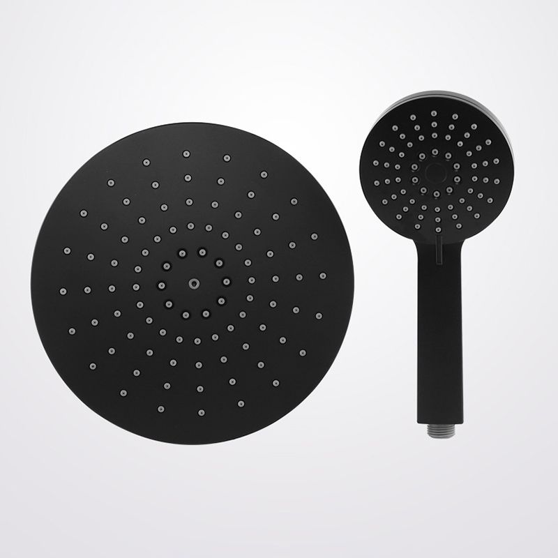 BowLift | Contemporary Black Round Showerhead Combo Rain Shower Hand Shower