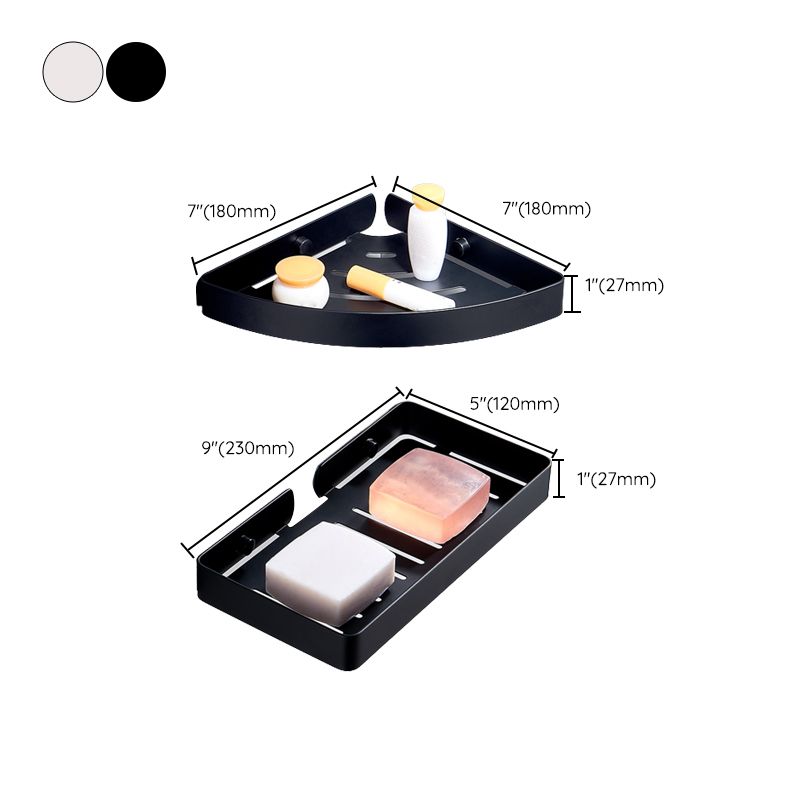 BowLift | Silver/Black Bathroom Set Modern 1/2/3 Piece Anti-Rust Bathroom Shelf