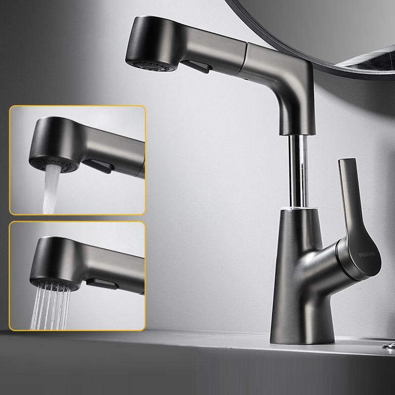BowLift | Modern 1-Lever Sink Faucet Round Basin Faucet Brass