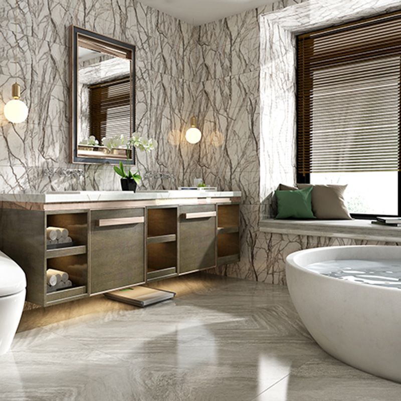 BowLift | Contemporary Peel-and-Stick Wall Tiles Bathroom Field Tiles Wallpaper