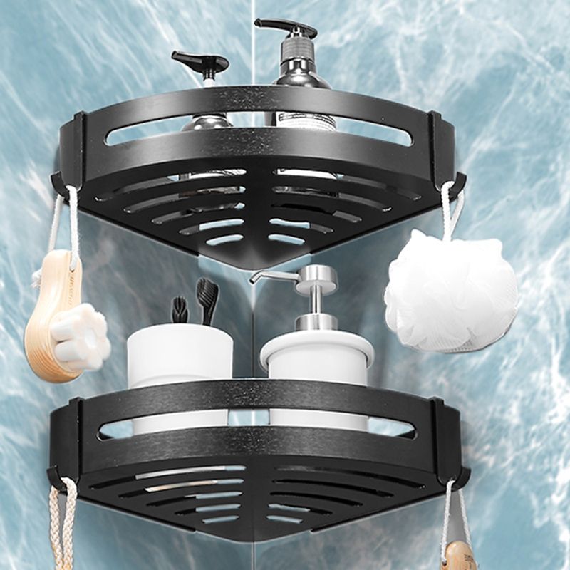 BowLift | Black/Silver Bath Set Modern 1/2/3-Piece Anti-Rust Bath Rack