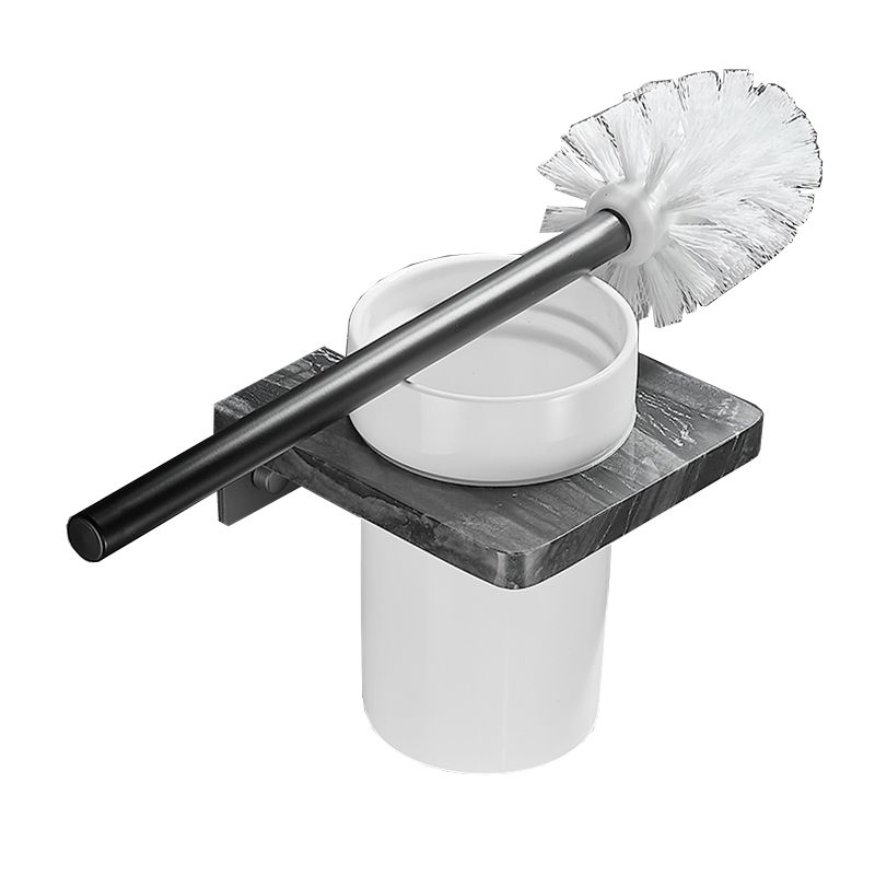BowLift | Metal and marble bathroom accessories as a single piece or as a set in black
