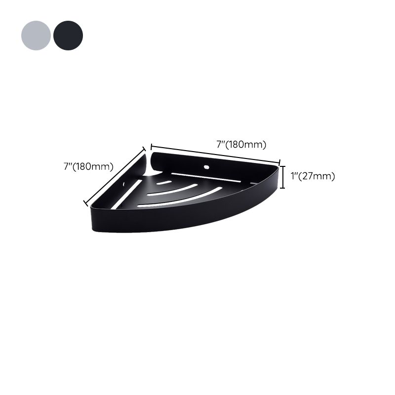 BowLift | Silver/black Bathroom accessory set Modern 1/2/3 - Piece Bathroom shelf