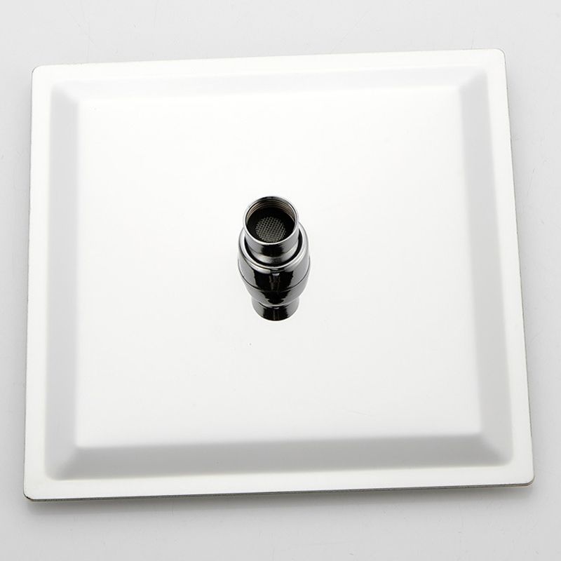 BowLift | Silver Square Double Shower Head Modern Water Filtration Wall Mounted Shower Head