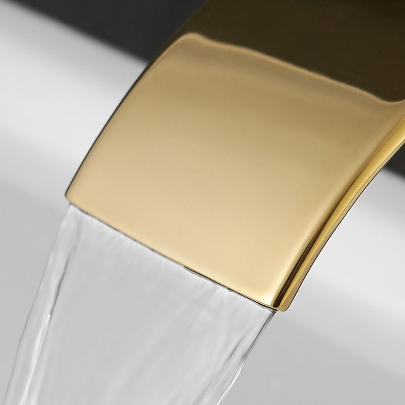 BowLift | Waterfall spout basin tap lever handle square basin tap