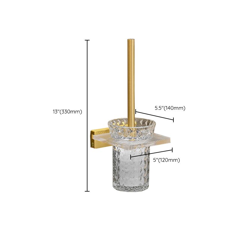BowLift | Metal and acrylic bathroom accessories as a single piece or in a set in gold