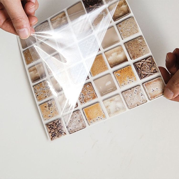 BowLift | Plastic Peel & Stick Mosaic Tiles Mosaic Wallpaper with Square Shape