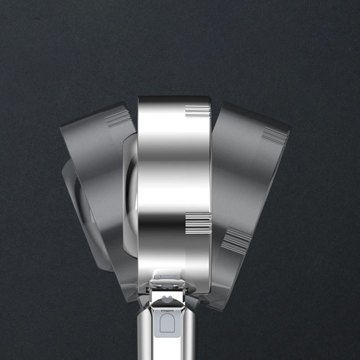 BowLift | Metal Shower Heads Round Handheld Adjustable Shower Heads with Self-Cleaning