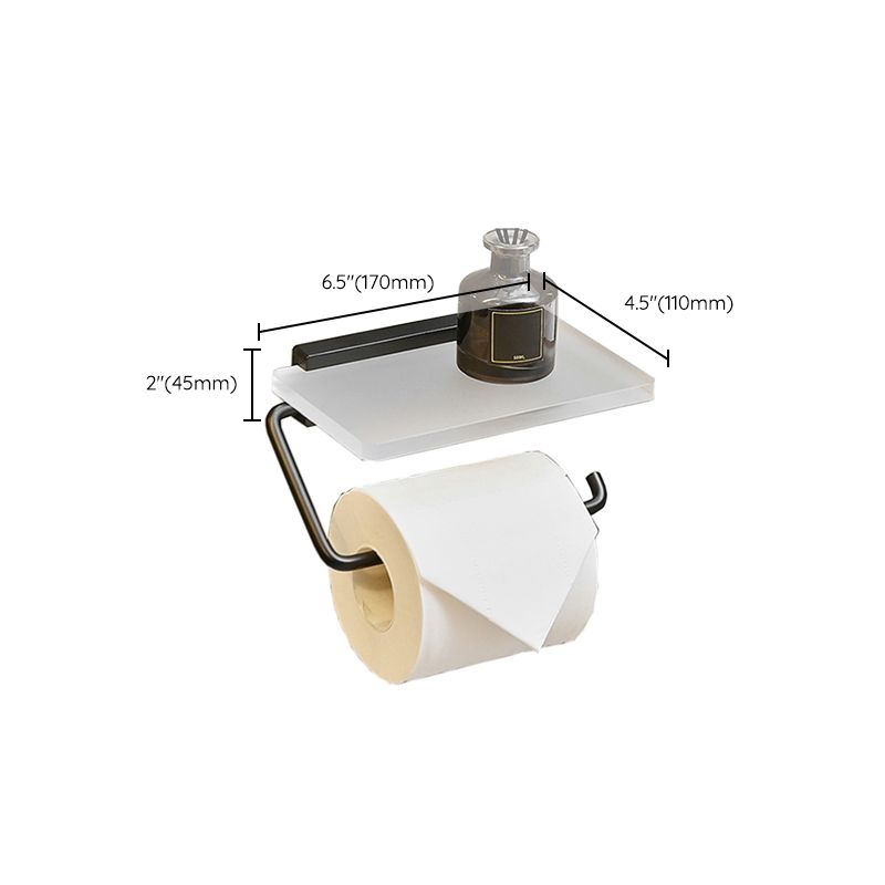 BowLift | Metal and acrylic bathroom accessories as a single piece or in a set in black