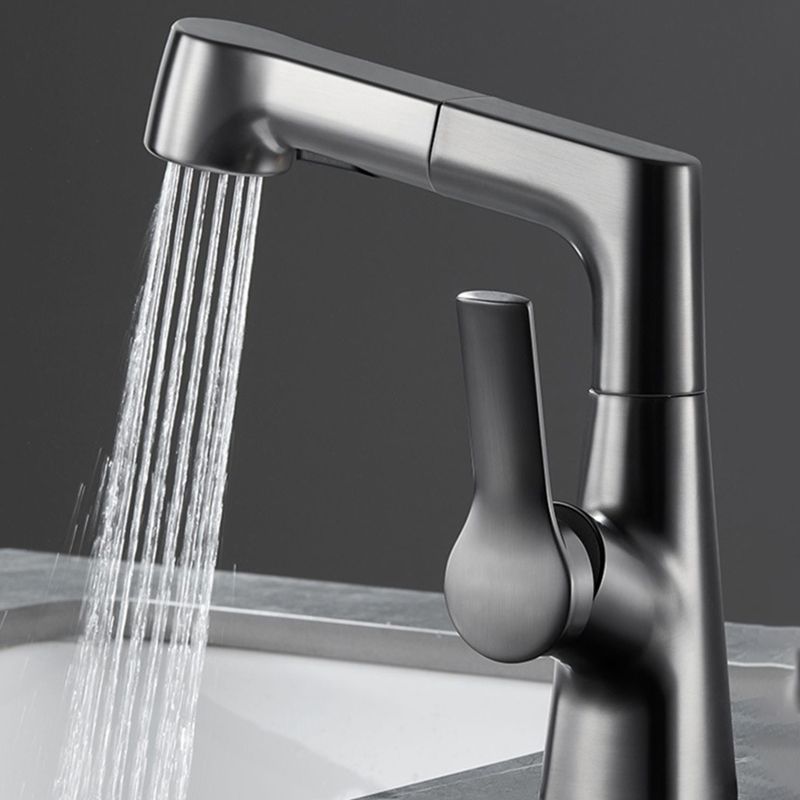 BowLift | Modern 1-Lever Sink Faucet Round Basin Faucet Brass