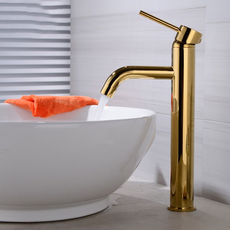 BowLift | Modern 1-Hand Basin Faucet Gold Brushed Sink Faucet Brass