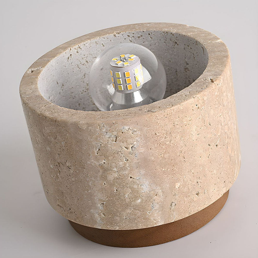 BowLift | Ceiling Light Wood Cylinder Flush Mount Fixture