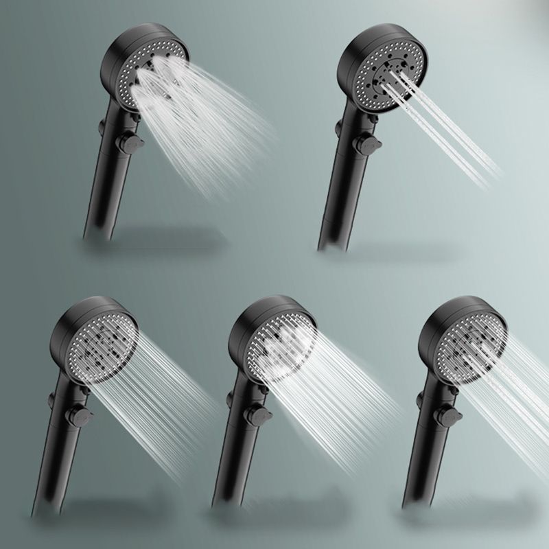 BowLift | Bathroom Showerhead 5-Spray Round Handheld Shower Holder Wall Mount Showerhead