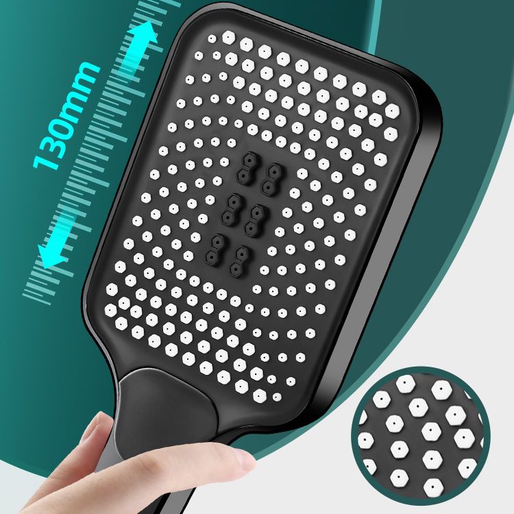 BowLift | Contemporary Handheld Supercharged Showerhead Square 3 Settings Spray Head