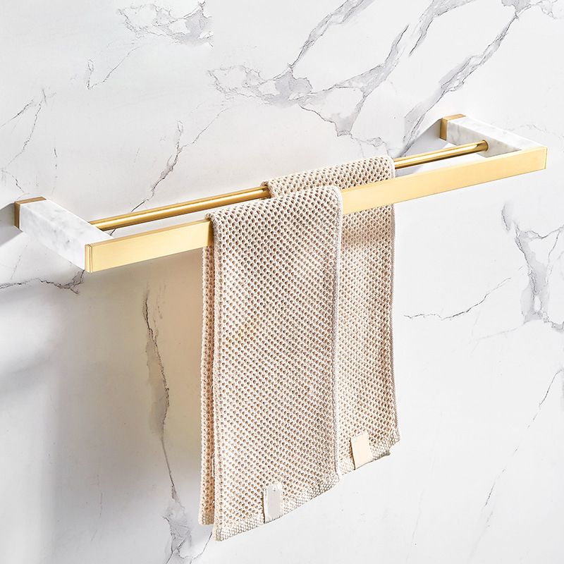 BowLift | Marble & Brass Bathroom Accessories Set Golden Bathroom Accessories Kit